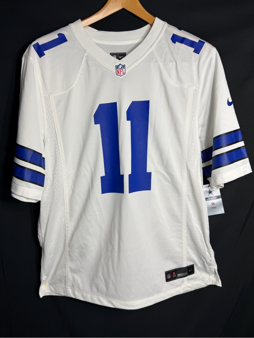 NFL Men’s White & Blue #11 Football Jersey size L new w tags